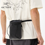 ARC'TERYX始祖鳥 SYSTEM_A S_A ION LIGHTWEIGHT CHALK BAG 男女同款 粉袋 Blackite/原色黑