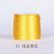 諦靈 穿手鏈的皮筋手串繩穿珠子的彈力線串珠繩接發(fā)水晶線佛珠線大卷 11淺金黃色