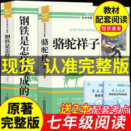 朝花夕拾魯迅原著正版和西游記完整版七年級上冊必讀正版的課外書初一課外閱讀書籍名著初中配套人教語文書目7七上青少年版白話文駱駝祥子鋼鐵是怎樣煉成下冊 【2冊】駱駝祥子+鋼鐵是怎樣煉成的