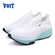 沃特飛氮跑鞋男2024夏季新款網(wǎng)面透氣運動(dòng)鞋氣墊緩震耐磨專(zhuān)業(yè)跑步鞋女 白藍 23 36
