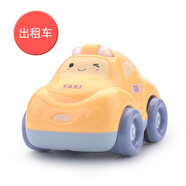 嬰兒卡通益智回力車玩具0-6個(gè)月耐摔可啃咬嬰幼兒童小汽車玩具車 回力出租車【益智玩具車】