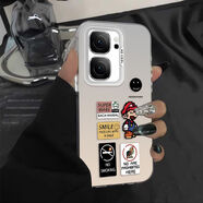 菲鳥(niǎo)歸林簡(jiǎn)約iQOONeo8手機殼Neo8Pro感iQOOneo7閃電neo6se薄neo5s潮 IMD彩銀-白色-JH408馬里奧 iQOO Neo7se/競速版;vivo