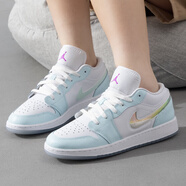 耐克（NIKE）AJ女鞋2025新款夏季Air Jordan AJ1低幫籃球鞋運動鞋板鞋【潮】 HJ3481-491白藍(lán)薄荷流沙 40