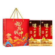 瀘州老窖 六年窖頭曲 濃香型白酒 52度500ml*2瓶 蛇轉(zhuǎn)錢(qián)坤禮盒 中秋送禮