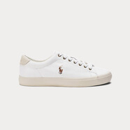 保羅拉夫勞倫（Polo Ralph Lauren）男鞋 Longwood Leather 輕便耐磨小牛皮男士板鞋 低幫休閑鞋 White/白色 42 /US8.5