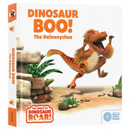 恐龍押韻系列4冊(cè)英文原版繪本Dinosaur Roar 4 Copy Dinosaur Roar/Stomp/Munch/Boo親子兒童共讀早教啟蒙恐龍知識(shí)認(rèn)知紙板書(shū) Dinosaur Boo