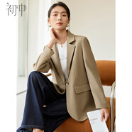 初申春秋小西裝女經(jīng)典簡(jiǎn)約H型西裝外套休閑通勤西服S51U012