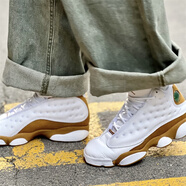 耐克（NIKE）Air Jordan 13 Wolf Grey aj13 防滑減震耐磨休閑運動復古籃球鞋 414571-171白棕 42 (265mm)