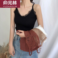 俞兆林吊帶背心女士外穿蕾絲V領(lǐng)顯瘦性感內(nèi)搭打底衫夏季無(wú)袖上衣 復(fù)古蕾絲吊帶【顏色隨機(jī)1件】 均碼