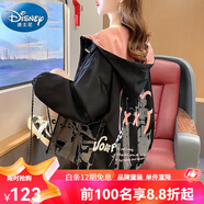 迪士尼（Disney）女大童外套12-15歲秋裝少女裝春秋大碼高初中學(xué)生秋冬夾克女孩18 黑色 160 S【尺碼偏大】