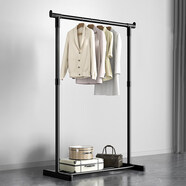 密林衣架落地臥室掛衣架家用掛衣服的架子室內簡(jiǎn)易晾衣桿衣帽架曬被架 60簡(jiǎn)易款