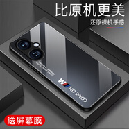 甄沛適用OPPOK11手機殼防摔K11X全包邊鋼化玻璃硬殼硅膠軟框超薄耐臟新款創(chuàng  )意高端男女保護套外殼防刮 comeon-石墨黑-G7613 OPPOK11【送屏幕膜】