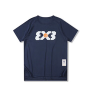 muscleseven美式籃球T恤投籃服 速干夏季T恤高街潮籃球訓(xùn)練服短袖健身上衣 3*3寶藍(lán)短袖 XL碼（推薦165-170cm，55-60KG）
