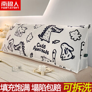 南極人（NanJiren）三角靠背床枕護(hù)腰長(zhǎng)條靠枕童話系列嬰兒絨床頭軟包單雙人靠墊抱枕 QJ-童話-動(dòng)物園 150*50*20cm
