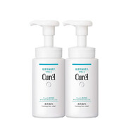 珂潤（Curel）洗面奶 氨基酸溫和泡沫潔面深層清潔 敏感肌150ml*2