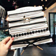 OGBI黑色蕾絲項鏈女高級感頸鏈頸帶項圈黑繩鎖骨鏈脖子飾品配飾 75件套淑女