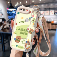 WAIDM適用oppor15手機殼女款oppo r15x保護套opr15標準版斜挎腕帶掛繩素皮白色的軟殼OPPOr15夢境版 【斜跨白】HH1360 OPPO R15 標準版