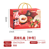 菲華端午禮盒空盒通用粽子包裝盒禮品盒糕點(diǎn)水果高檔紙箱零食盒定制RY 荔枝禮盒中號