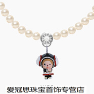 度尹兔年彩色串珠項(xiàng)鏈女疊戴輕奢小眾施家珍珠頸鏈蒙奇奇 L373黑羊
