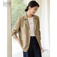初申春秋小西裝女經(jīng)典簡(jiǎn)約H型西裝外套休閑通勤西服S51U012