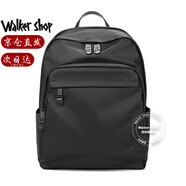Walker Shop【2025年新款】雙肩包男防潑水尼龍背包男商務旅行電腦包男書包 典雅黑【升級款】