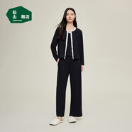 松山棉店羅紋家居服男女士長(cháng)袖套裝可外穿7A抑菌抗靜電美拉德色系睡衣睡褲