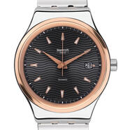 斯沃琪（Swatch）自動(dòng)機械表 瑞士制造品質(zhì)之選42mm表盤(pán)手表YIS405G Black 8mm