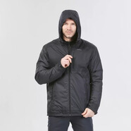 迪卡儂（DECATHLON）上衣秋戶(hù)外加絨加厚棉服男女運動(dòng)防風(fēng)防水外套棉襖男 男款- 黑色（防水外套） 2XL