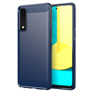 LG Stylo7手機(jī)殼 LG Stylo7 4G/5G保護(hù)套拉絲紋TPU防摔軟手機(jī)殼 藍(lán)色【即將售空】 LG Stylo7.5G