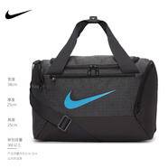 耐克（NIKE）單肩包旅行袋隊(duì)包桶包男女運(yùn)動(dòng)訓(xùn)練包大容量健身 黑灰色 CU9521-070 20升以下