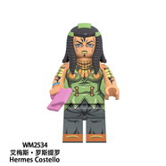 F 方橙 FORANGE國產(chǎn)動漫積木人仔JOJO奇妙冒險空條承太郎里奇艾爾花京院典明玩具 WM2534羅斯提羅 現(xiàn)貨