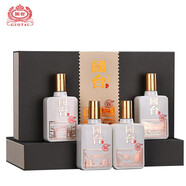 國(guó)臺(tái) 國(guó)標(biāo)酒 高度白酒 醬香型白酒 貴州茅臺(tái)鎮(zhèn)宴請(qǐng)送禮好酒 53度 100mL 4瓶 禮盒裝【黔韻】
