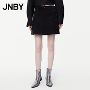 JNBY/江南布衣夏季半身裙女工裝風(fēng)棉質(zhì)通勤A型短裙休閑5O5D15340 001/本黑 S