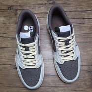 PG 喬aj1閃電倒鉤聯(lián)名 反轉摩卡棕白 男女低幫休閑運動(dòng)鞋 籃球鞋 aj 39