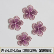 自粘蕾絲花朵補丁貼衣服羽絨服帽子裝飾修補破洞免縫無痕修復(fù)貼花 花朵6#【4朵】自粘