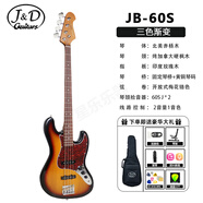J&DGuitarsJ&D貝斯 P/J bass 孤獨搖滾同款初學(xué)者電貝司專(zhuān)業(yè)jd1963官方正版 秋山澪款jb60s三色漸變