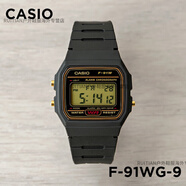卡西歐（CASIO）手表  W-800H-1A 黑色復古戶(hù)外運動(dòng)休閑電子表 F-91WG-9 黑色金圈 餸貼膜 表盤(pán)