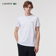LACOSTE法國鱷魚男裝易打理舒適純色休閑圓領(lǐng)短袖T恤|TH6709 001/白色 XS 02(此款偏大 建議選小一碼)