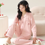 俞兆林睡衣女士春夏季純棉長袖褲套裝全棉大碼穿家居服新款高級(jí)25年新款 NSWR-03A66601（100%純棉舒適） L （100-120斤）