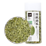 人民食品  有機生南瓜子仁原味去皮去殼無(wú)殼休閑零食烘焙原料瓶裝300g