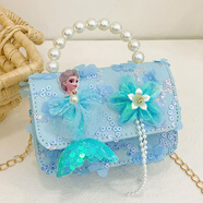 旌夢(mèng)園兒童包包可愛(ài)女童斜挎包時(shí)尚洋氣小女孩挎包公主單肩包寶寶手提包 YK978-美人魚(yú)款-藍(lán)色