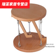默然諾爾張拉整體結構懸浮反重力擺件家居模型創(chuàng)意節(jié)日玩具送禮物品 原木色