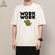 iosn純棉魔獸世界t恤游戲魔獸爭霸短袖為了部落周邊聯(lián)名衣服 【純棉】白色 9377 魔獸世界 L碼 170-175cm/130-150斤