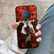 HERONSWING榮耀x50手機殼x40GT硅膠榮耀x30卡通x70i動(dòng)漫9x防摔x60軟殼x10 火影忍者-宇智波鼬-鼬神-寫(xiě)輪眼 液態(tài)硅膠直邊黑色-下單備注型號