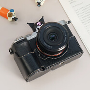 NIYI耐影 A7CⅡ底座 適用索尼微單相機(jī)A7C真皮A7C套機(jī)28-60mm皮套a7c2微單保護(hù)專用套相機(jī)包皮套半套相機(jī)包 D:A7C2/A7CR荔枝紋黑色底座+送鋼化膜