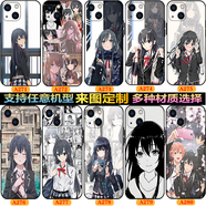 WENYAFF華為Pura70/P60/P50/p40/30Pro榮耀400/300/90玻璃手機殼magic6/5/Nova14/13/12/11防摔Mate70軟套 雪之下雪乃-日系二次元少女 磨