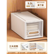 宰摟收納箱抽屜式塑料家用衣服內(nèi)衣衣柜透明桌面儲(chǔ)物柜整理箱  裝鉅惠裝3個(gè) 40升透明深45*寬45*高30點(diǎn)5