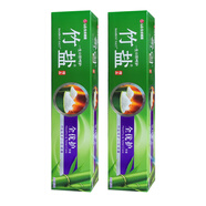 竹鹽LG竹鹽牙膏清新源（清韻茶香）150g*2支 清新口氣去黃去異味清潔 全優(yōu)護220gx2支