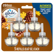 GLADE PlugIns 空氣清新劑 香味和精油 適用于家庭和浴室 羊絨木