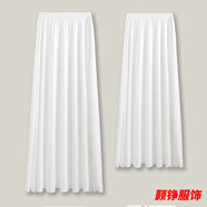 事思漢服襯裙防走光馬面裙內襯旗袍內搭半身裙防長(cháng)裙黑白打底襦裙 70CM 均碼 1.5米擺